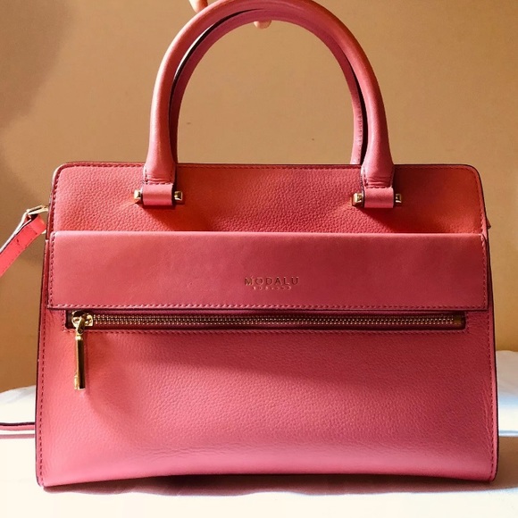 MODALU ENGLAND Geranium Pink Erin Mini Tote - Picture 2 of 12